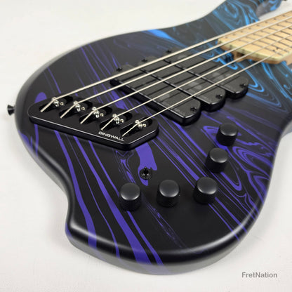 Dingwall Dingwall NG3 5-String Purple Blue Fade Swirl Multi-Scale - 8.92lbs #21822