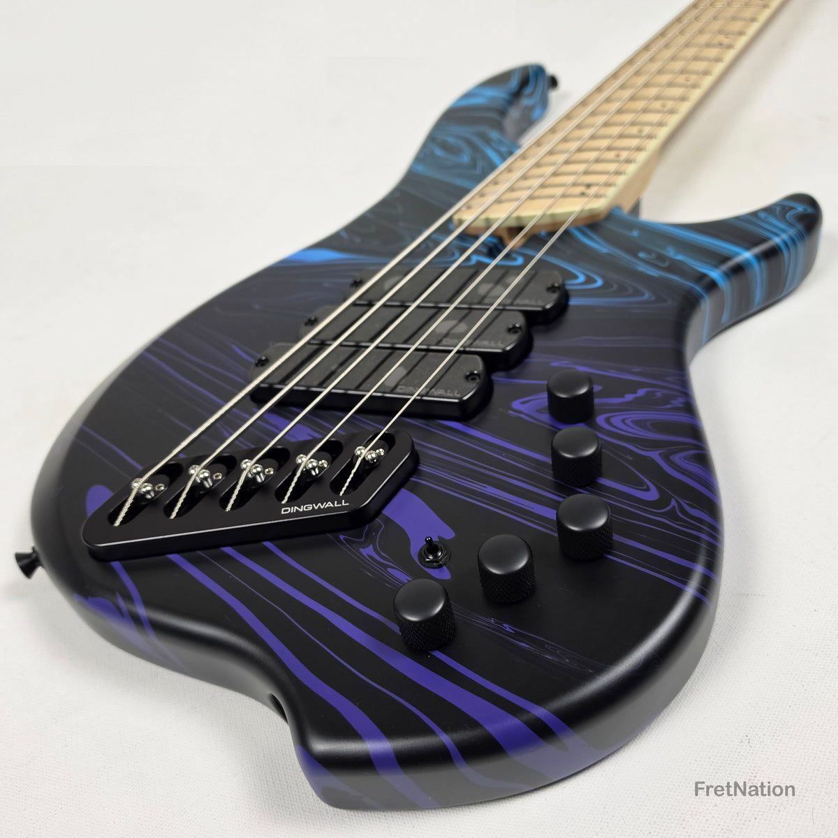 Dingwall Dingwall NG3 5-String Purple Blue Fade Swirl Multi-Scale - 8.92lbs #21822