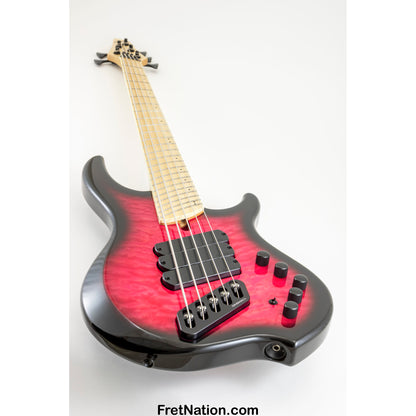 Dingwall Combustion C3 6-String Pink to Black Burst w/ Maple Fingerboard - Advanced Order