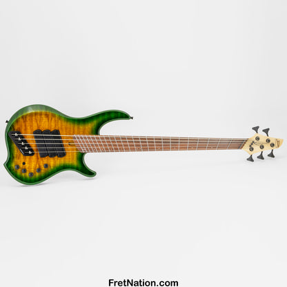 Dingwall Combustion C3 5-String Yellow to Green Burst w/ Pau Ferro Fingerboard - Advanced Order