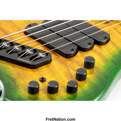 Dingwall Combustion C3 6-String Yellow to Green Burst w/ Pau Ferro Fingerboard - Advanced Order