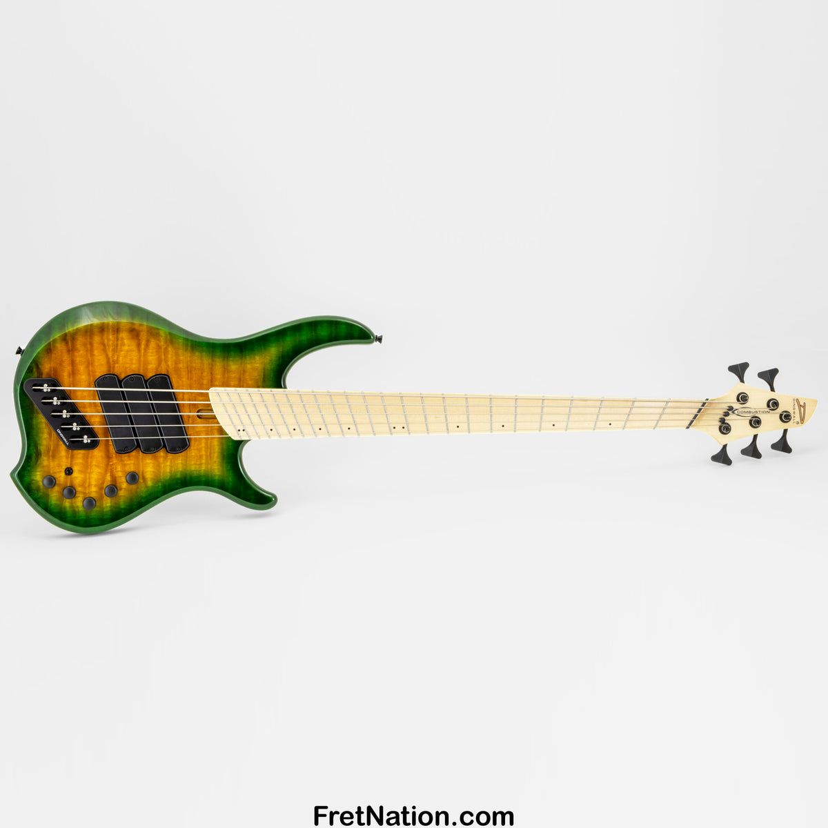 Dingwall Combustion C3 6-String Yellow to Green Burst w/ Maple Fingerboard - Advanced Order