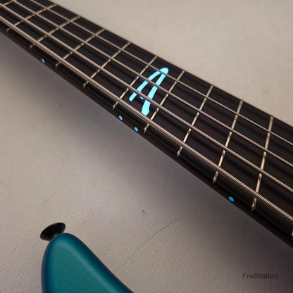 Dingwall Afterburner Z 5-String Bass ABZ Dark Betta Teal Passive 8.14lbs #8160