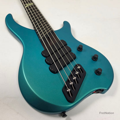 Dingwall Afterburner Z 5-String Bass ABZ Dark Betta Teal Passive 8.14lbs #8160