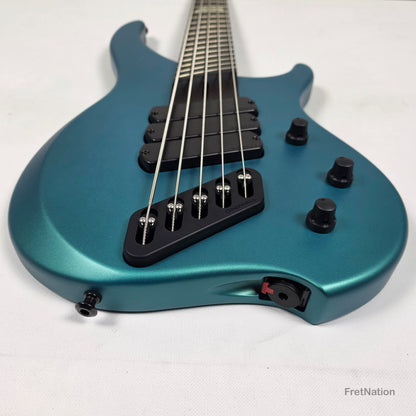 Dingwall Afterburner Z 5-String Bass ABZ Dark Betta Teal Passive 8.14lbs #8160