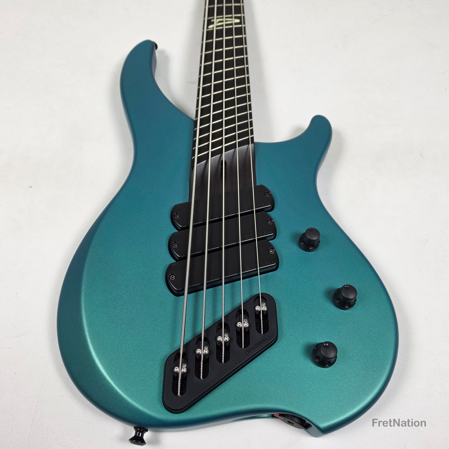Dingwall Afterburner Z 5-String Bass ABZ Dark Betta Teal Passive 8.14lbs #8160