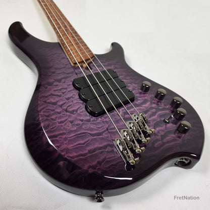 Dingwall Combustion C3 4-String UltraViolet Burst Pau Ferro Fingerboard Bass w/ Bag - 9.88lbs 12445