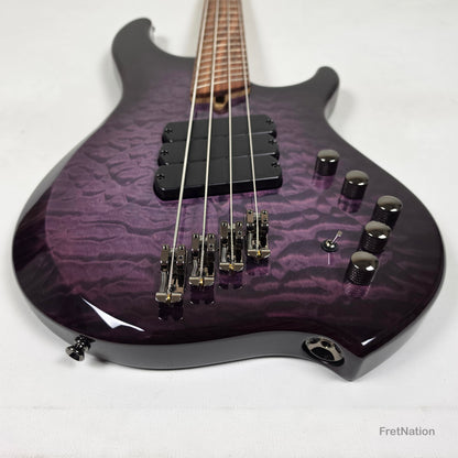 Dingwall Combustion C3 4-String UltraViolet Burst Pau Ferro Fingerboard Bass w/ Bag - 9.88lbs 12445