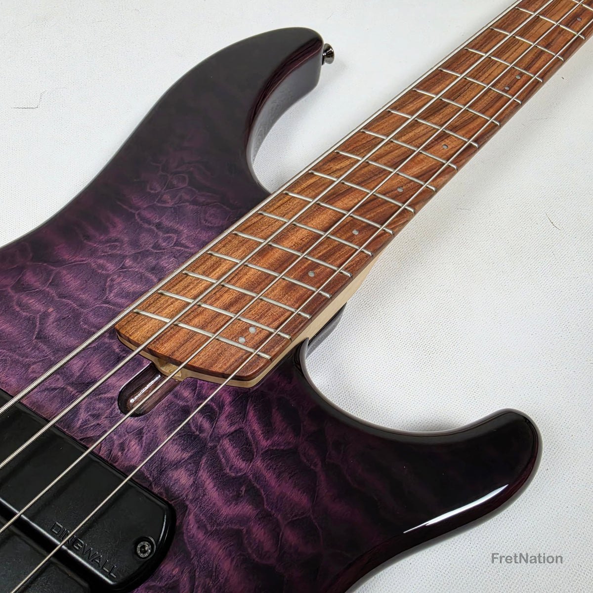 Dingwall Combustion C3 4-String UltraViolet Burst Pau Ferro Fingerboard Bass w/ Bag - 9.88lbs 12445