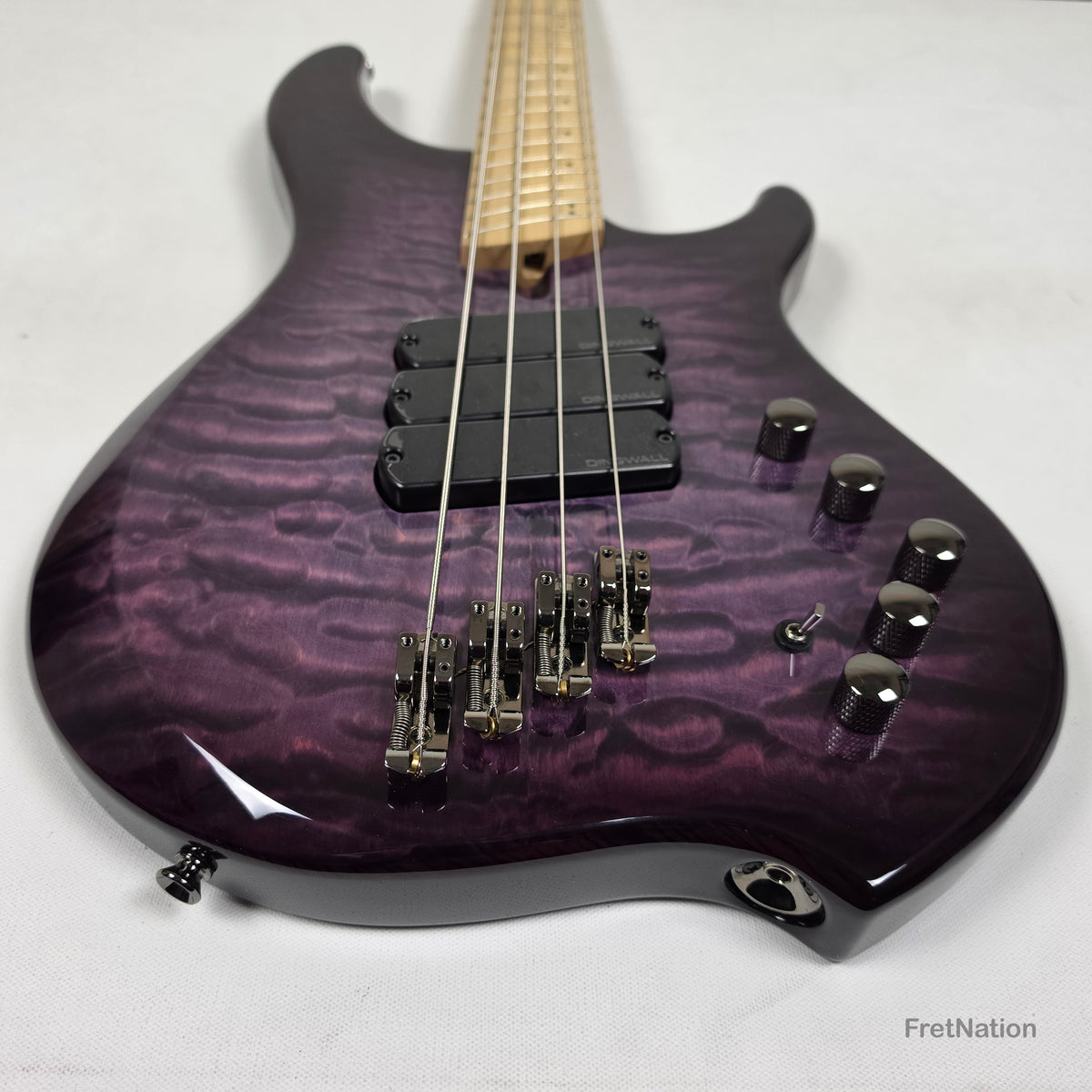 Dingwall Combustion C3 4-String UltraViolet Burst Bass w/ Bag - 9.36lbs 13411