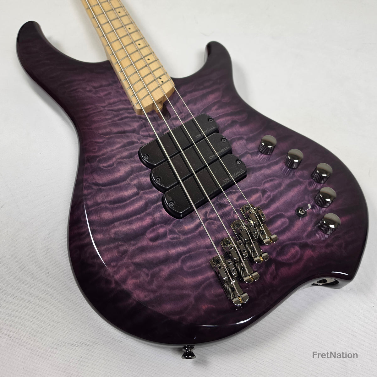Dingwall Combustion C3 4-String UltraViolet Burst Bass w/ Bag - 9.36lbs 13411