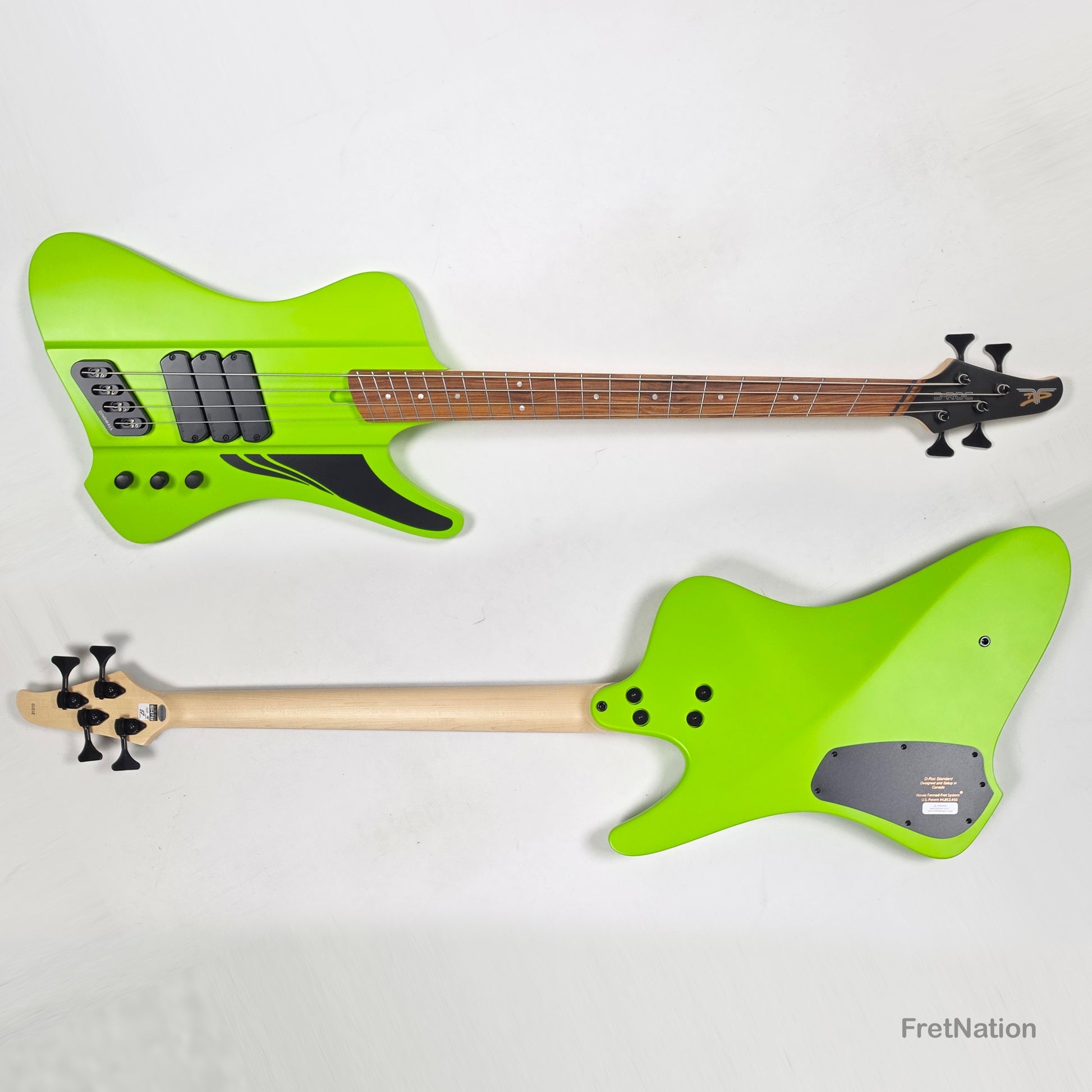 Dingwall Dingwall D-Roc Standard 4-String Matte Ferrari Green - 9.06lbs #21210