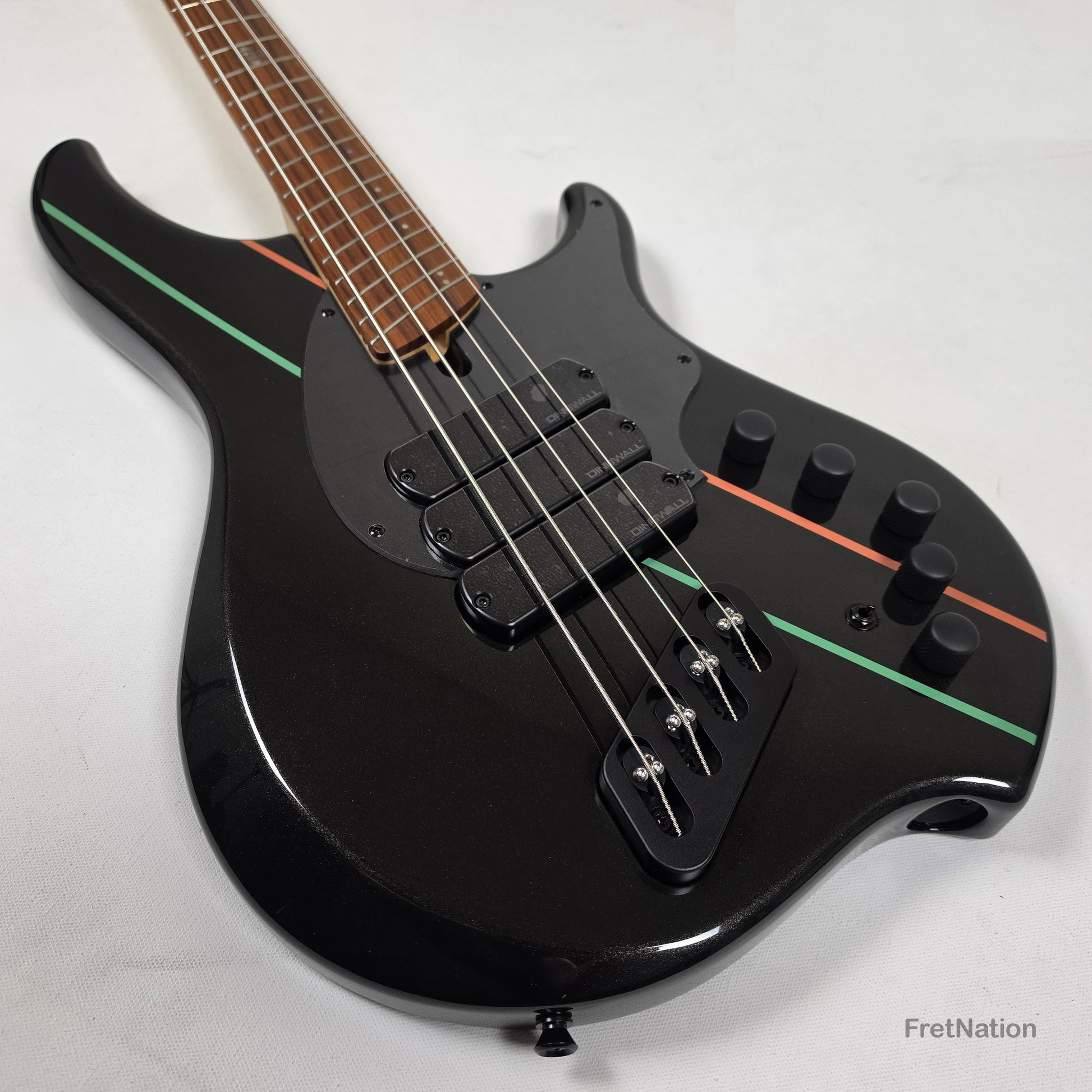 Dingwall Dingwall JT3 4-String Metallic Black Electric Bass w/ Bag - 9.38lbs #20254 - JT3 4 GK P SH