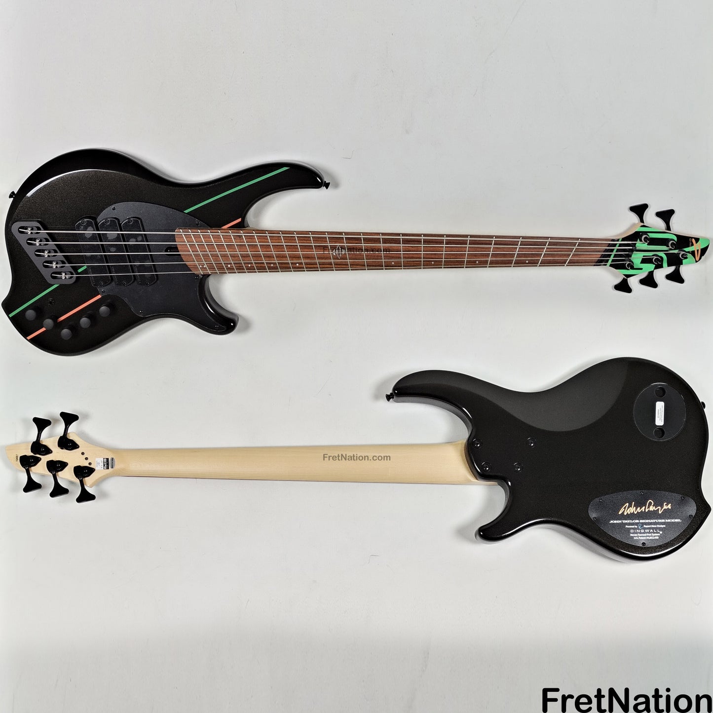 Dingwall Dingwall JT3 John Taylor 5-String Metallic Black Bass 9.38lbs 19887