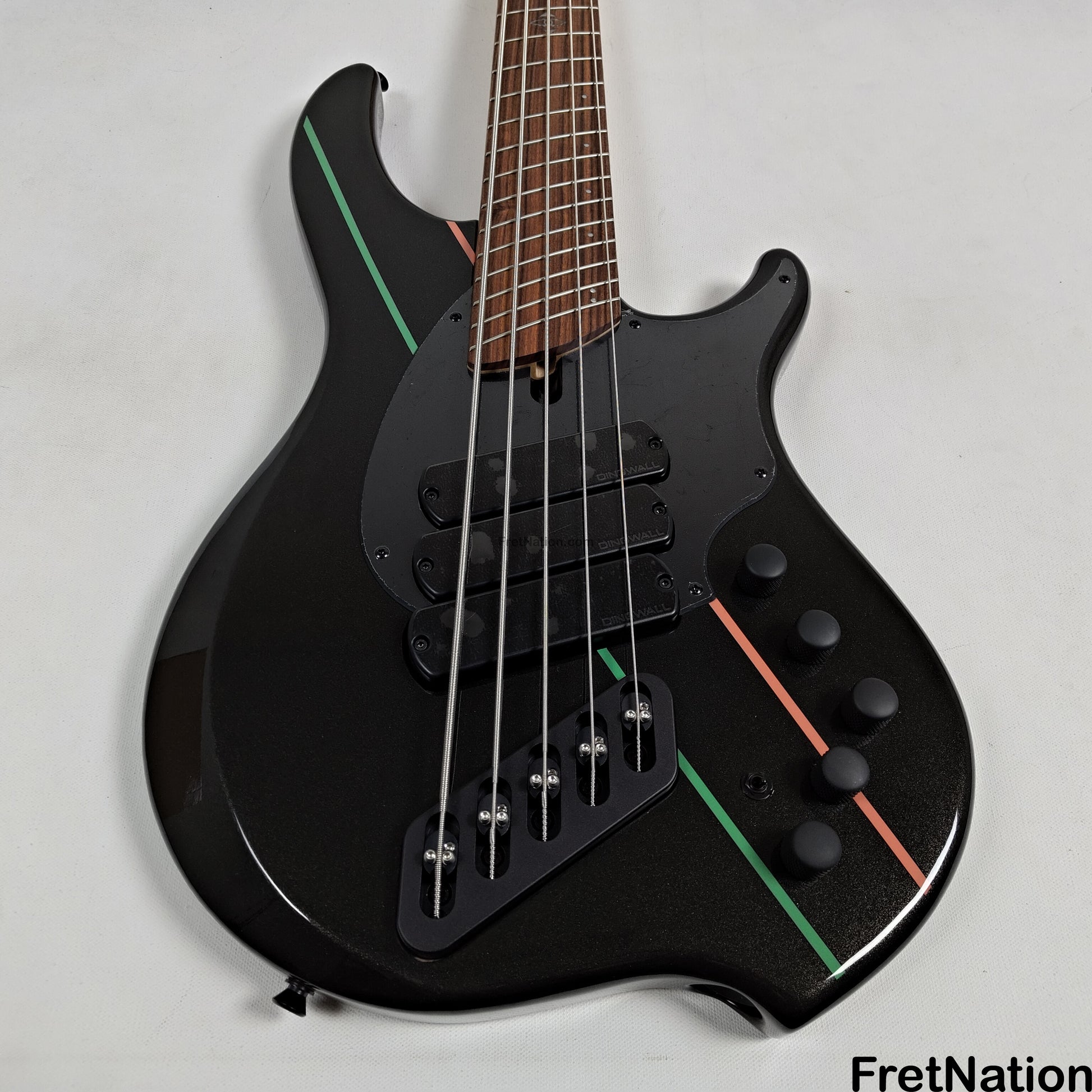 Dingwall Dingwall JT3 John Taylor 5-String Metallic Black Bass 9.38lbs 19887