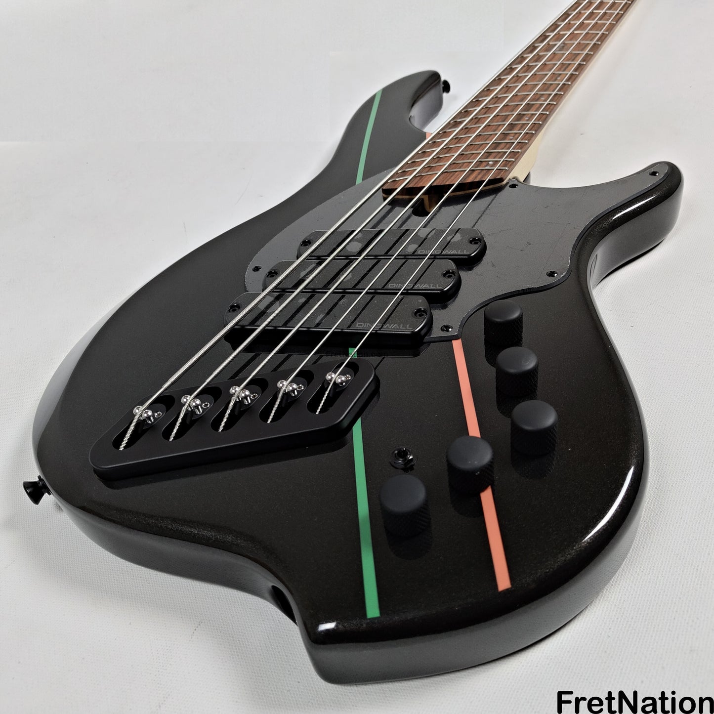 Dingwall Dingwall JT3 John Taylor 5-String Metallic Black Bass 9.38lbs 19887