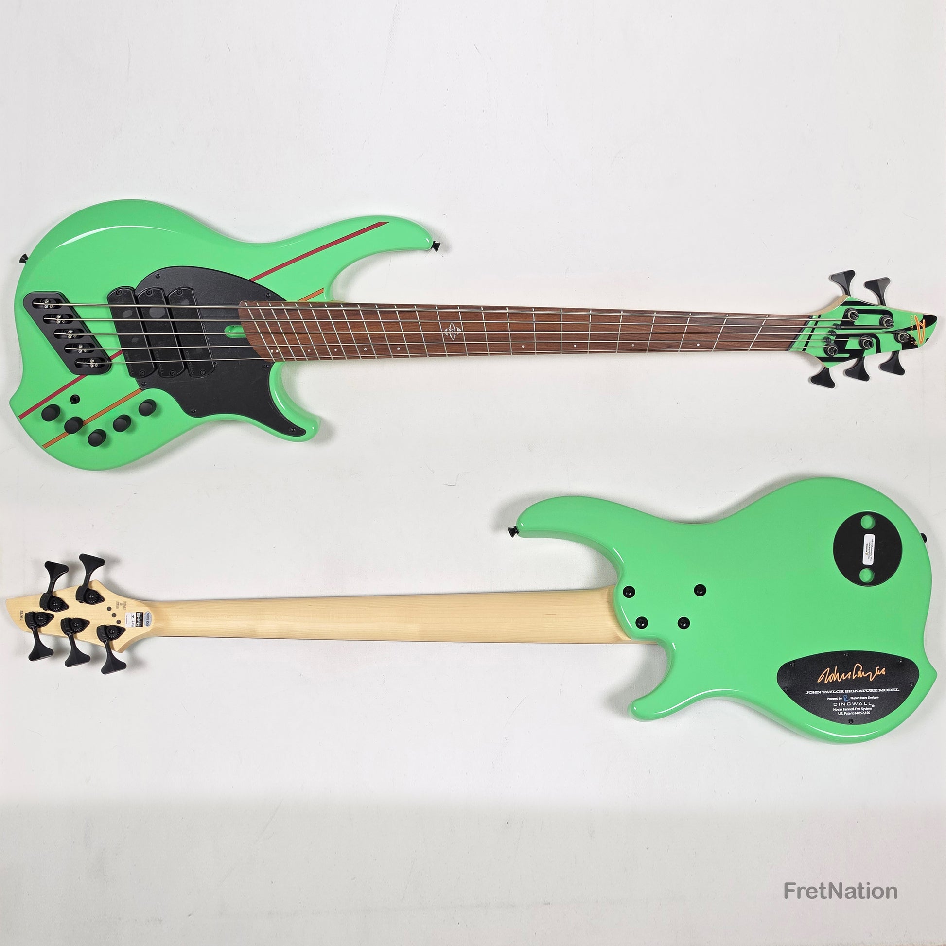 Dingwall Dingwall JT3 John Taylor 5-String Seafoam Green Bass - 9.56lbs #19792 - JT3 5 GS P SH