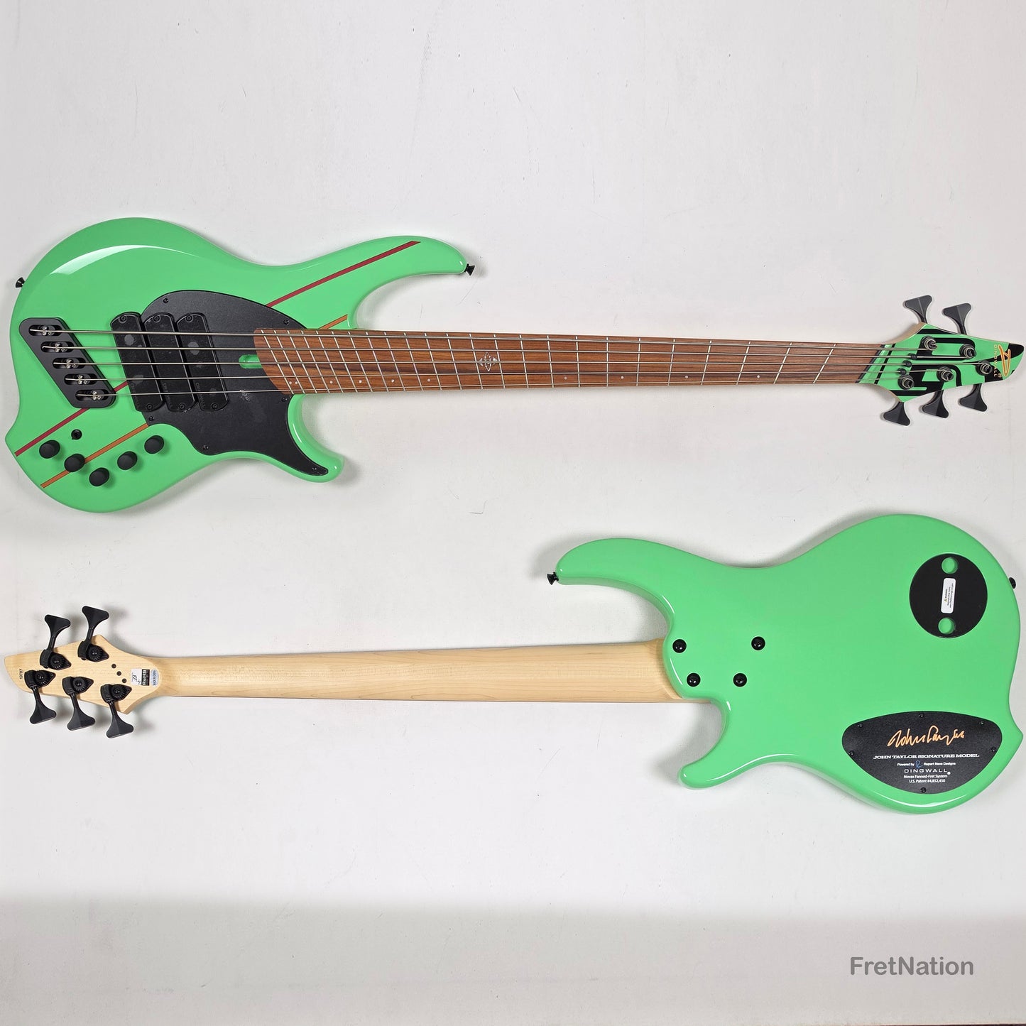 Dingwall Dingwall JT3 John Taylor 5-String Seafoam Green Bass - 9.46lbs #19787 - JT3 5 GS P SH