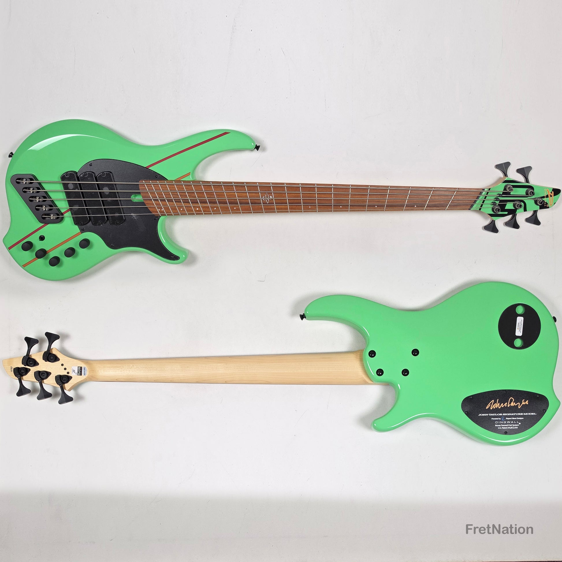 Dingwall Dingwall JT3 John Taylor 5-String Seafoam Green Bass - 9.46lbs #19787 - JT3 5 GS P SH