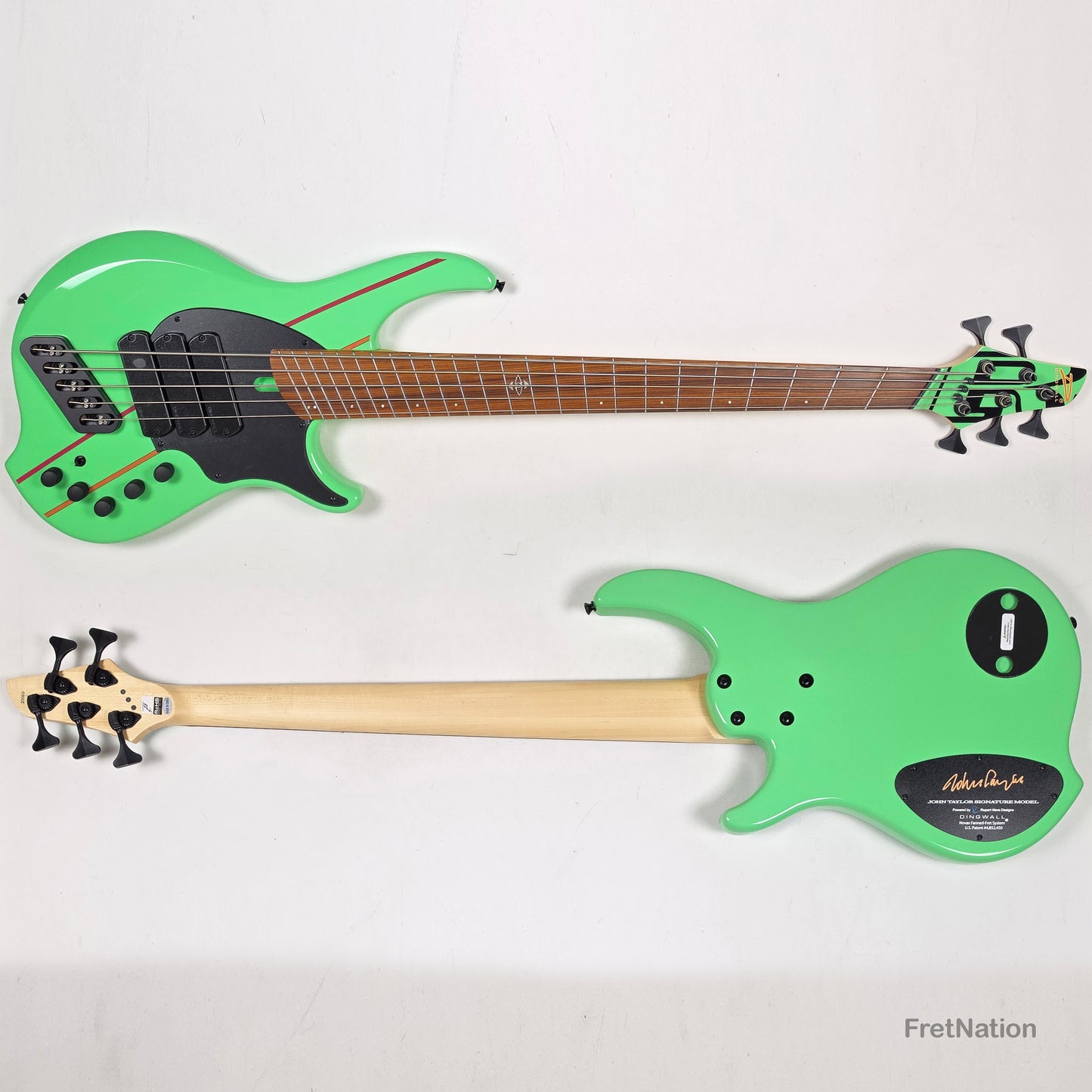 Dingwall Dingwall JT3 John Taylor 5-String Seafoam Green Bass - 9.00lbs #20069 - JT3 5 GS P SH