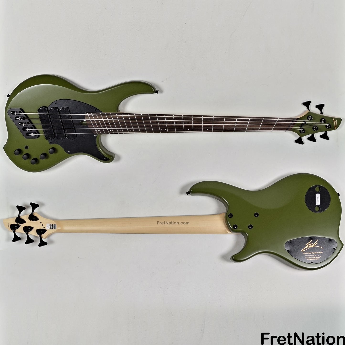 Dingwall Dingwall Kyle Konkiel Signature 5-String Combustion Matte Army Green - 8.94lbs #20157