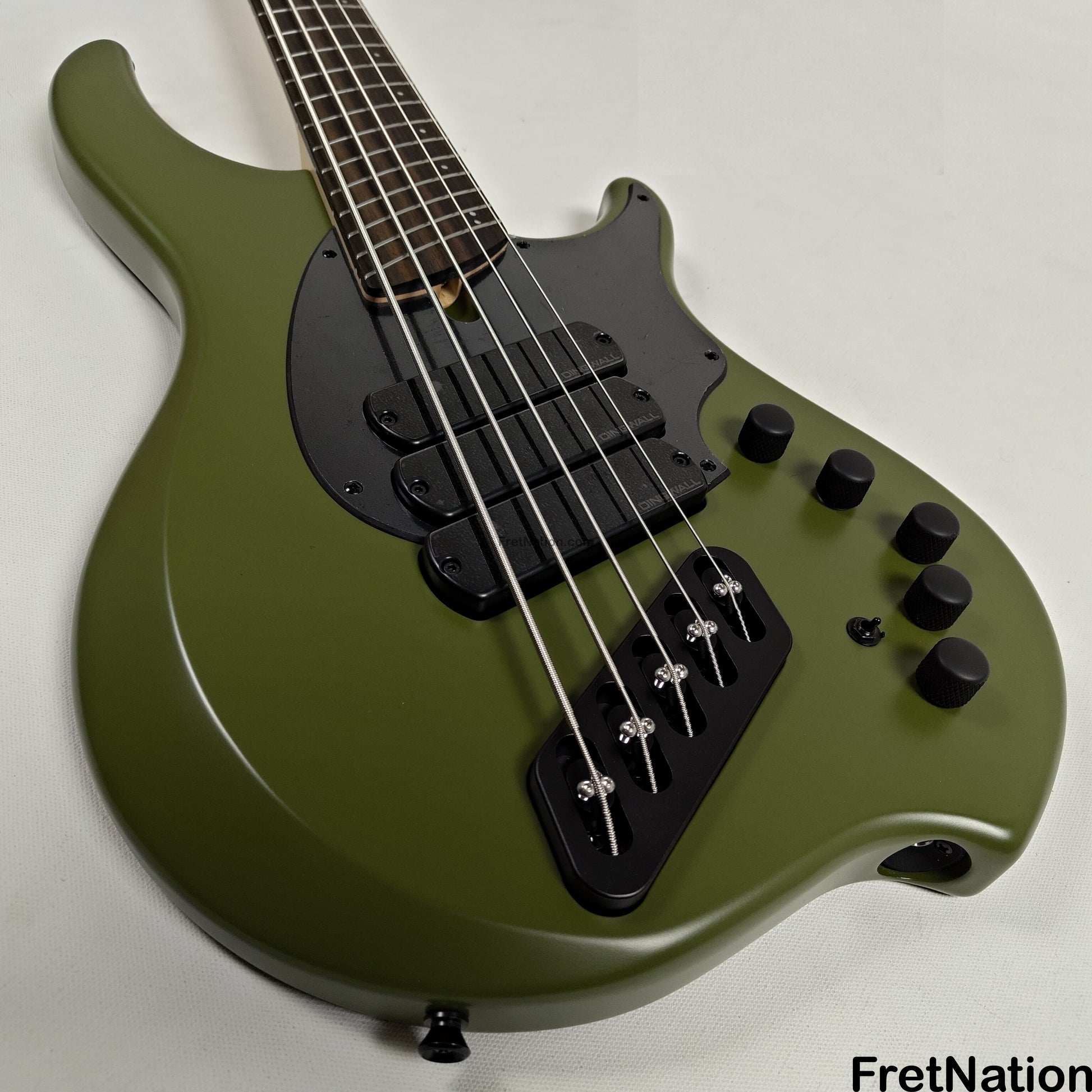Dingwall Dingwall Kyle Konkiel Signature 5-String Combustion Matte Army Green - 8.94lbs #20157