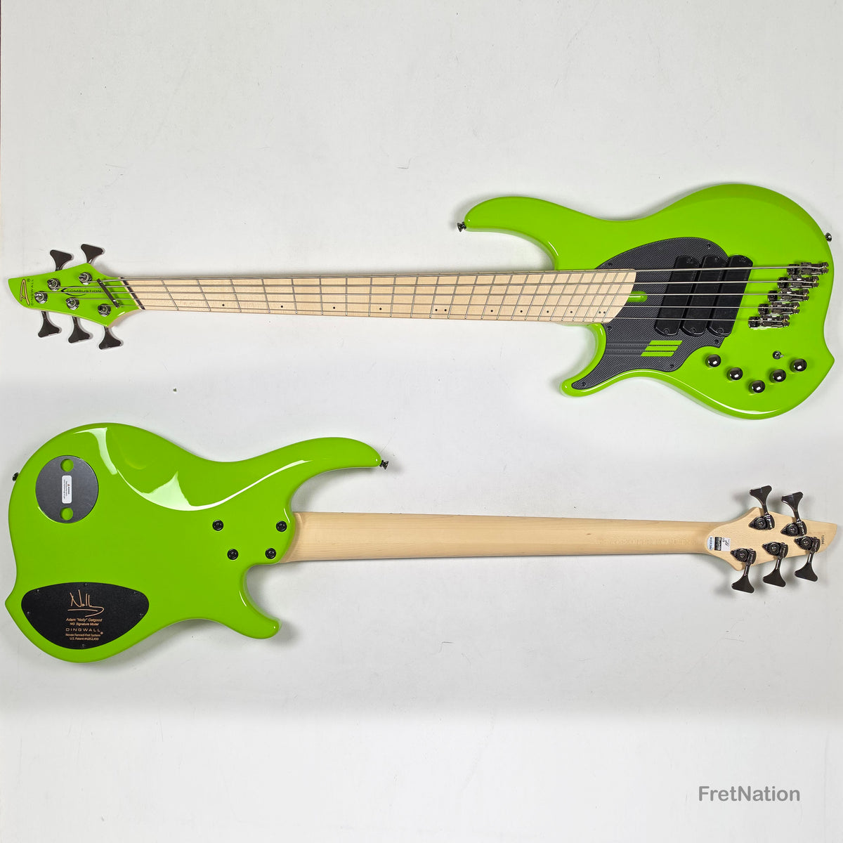 Dingwall Dingwall NG3 Lefty-Handed 5-String Ferrari Green Bass w/ Bag - 8.82lbs 12944