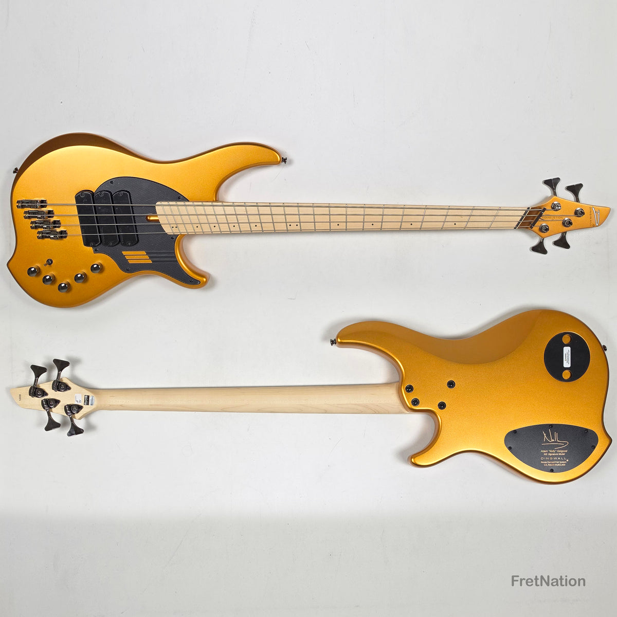 Dingwall NG3 4-String Matte Gold Metallic w/ Bag - 8.50lbs 15598B