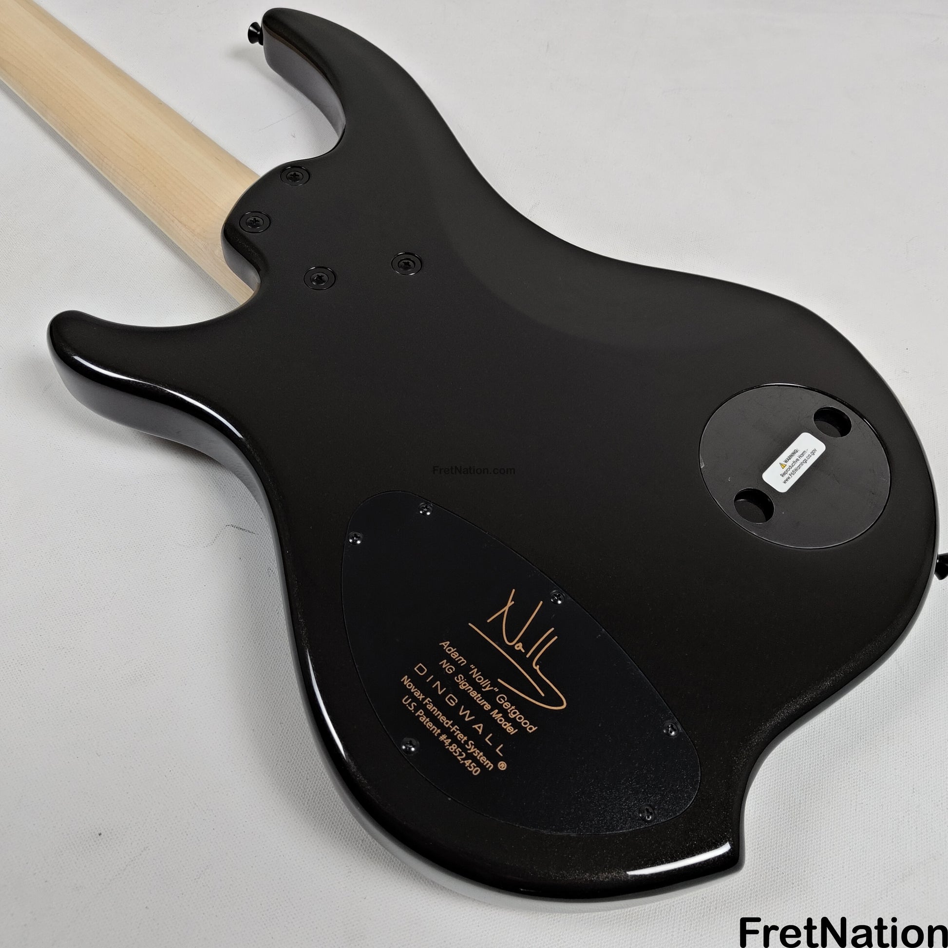 Dingwall Dingwall NG3 5-String Metallic Black Fanned Fret Multi-Scale - 8.98lbs #18442B B-Stock