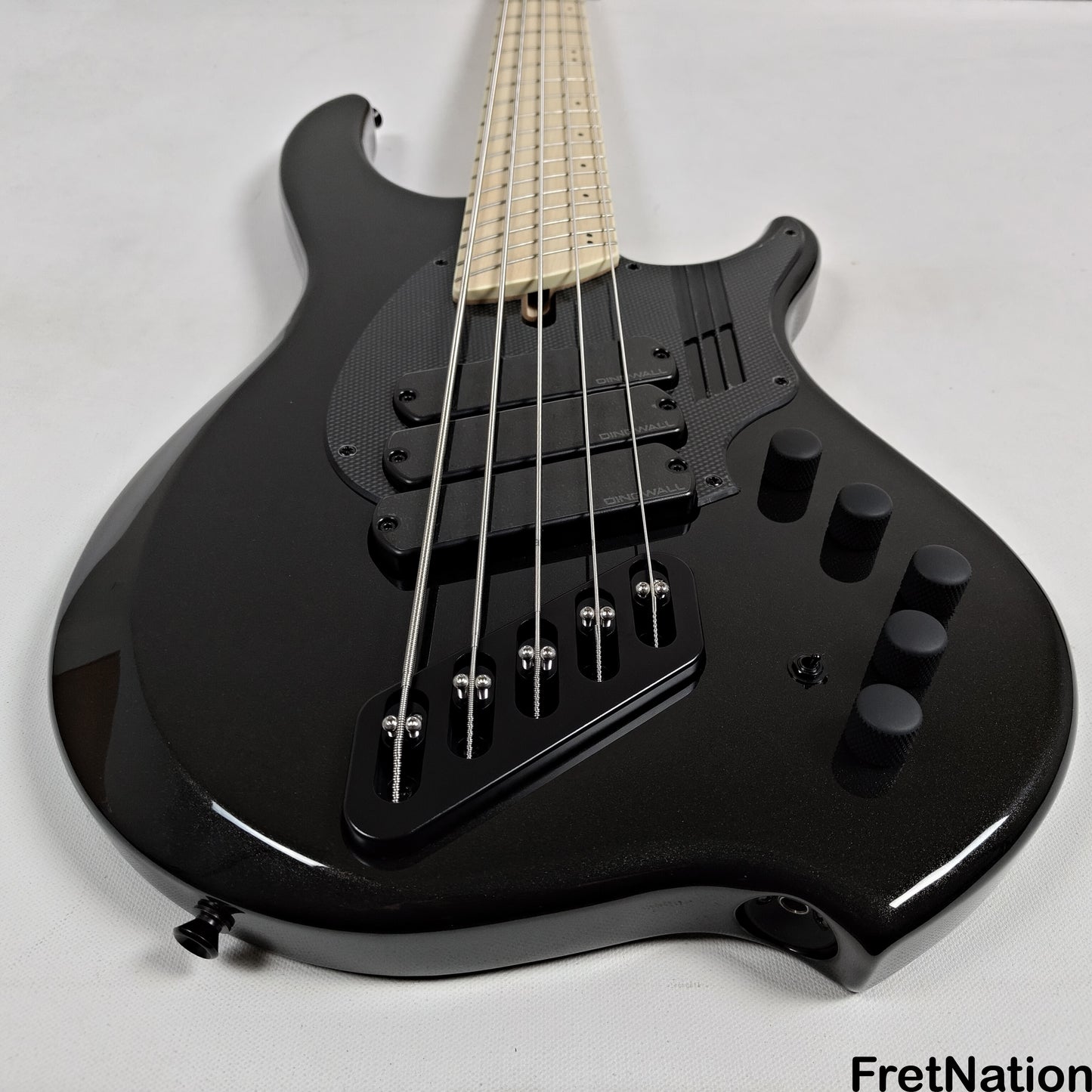 Dingwall Dingwall NG3 5-String Metallic Black Fanned Fret Multi-Scale - 8.98lbs #18442B B-Stock