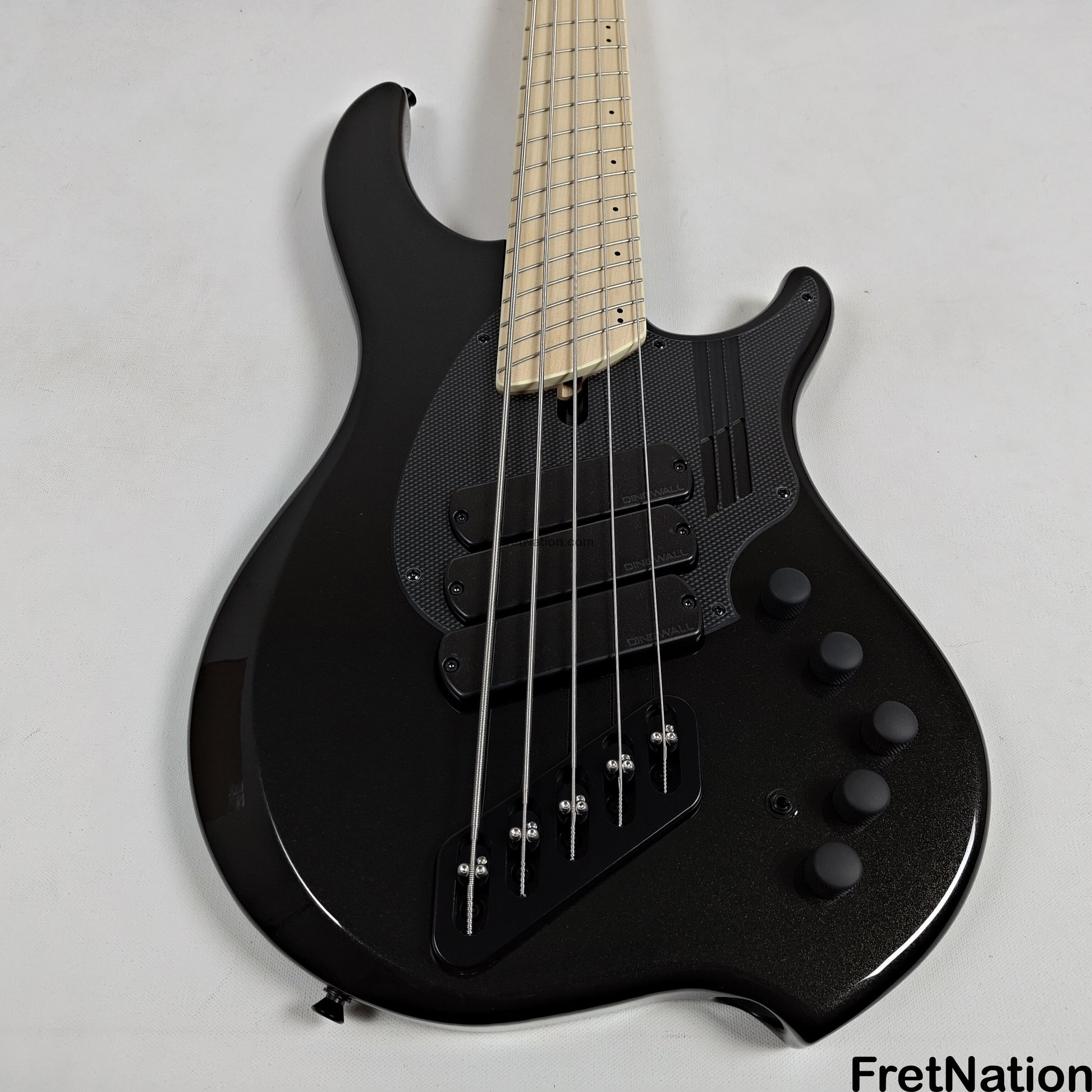 Dingwall Dingwall NG3 5-String Metallic Black Fanned Fret Multi-Scale - 8.98lbs #18442B B-Stock