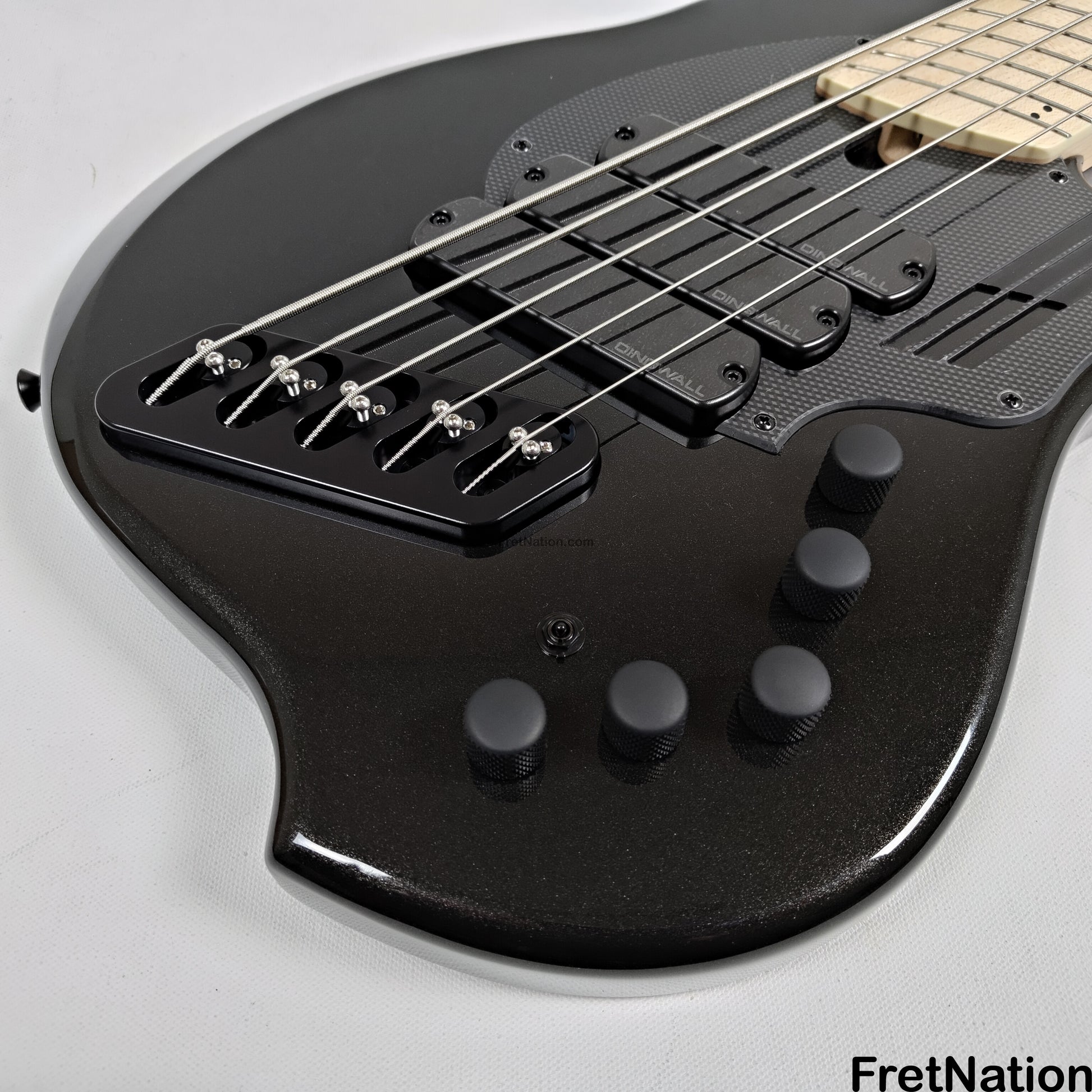 Dingwall Dingwall NG3 5-String Metallic Black Fanned Fret Multi-Scale - 8.98lbs #18442B B-Stock