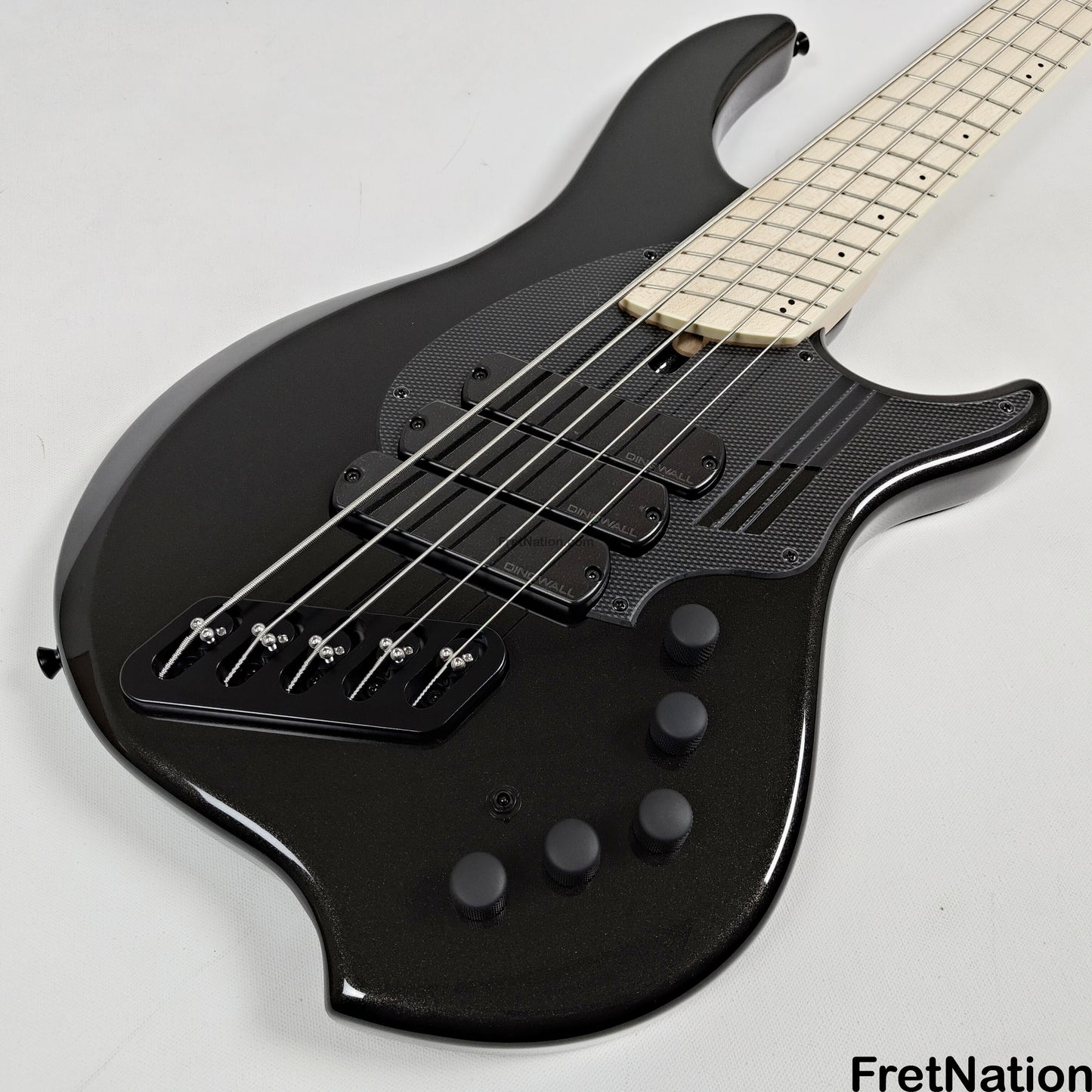Dingwall Dingwall NG3 5-String Metallic Black Fanned Fret Multi-Scale - 8.98lbs #18442B B-Stock