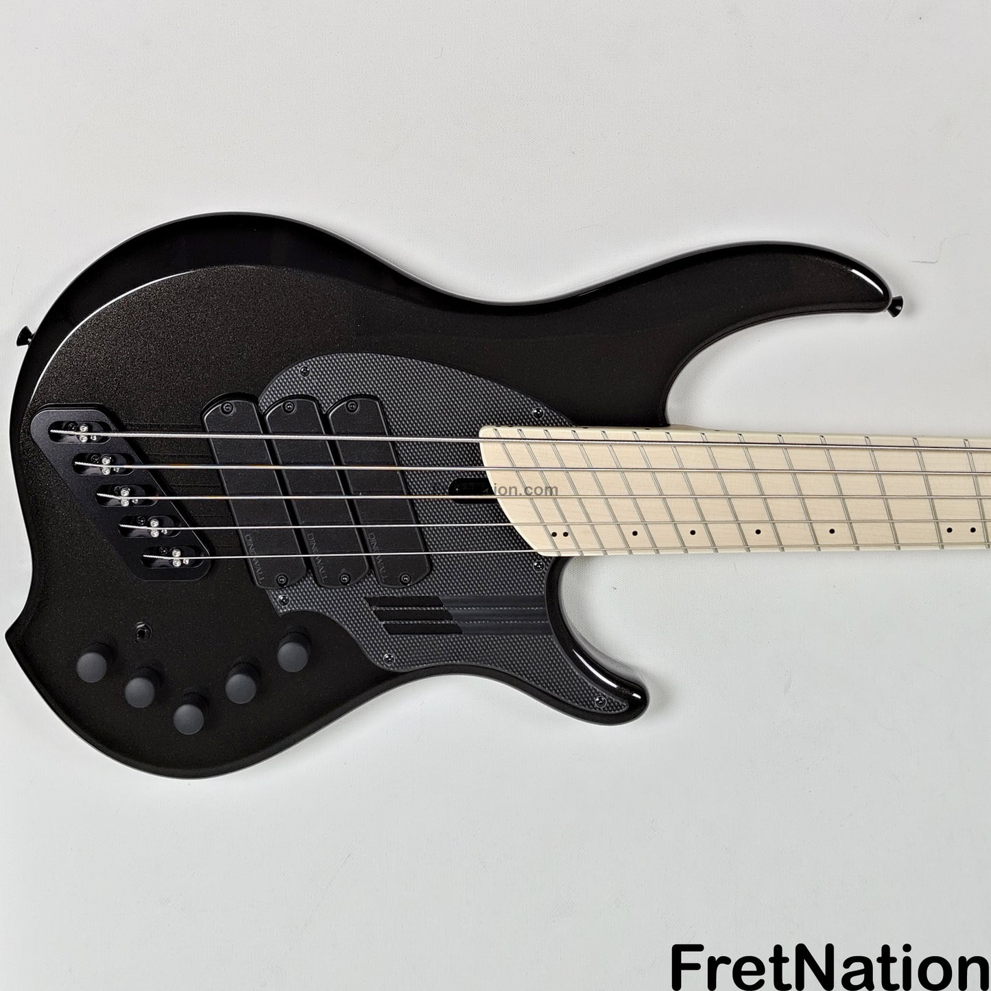 Dingwall Dingwall NG3 5-String Metallic Black Fanned Fret Multi-Scale - 8.98lbs #18442B B-Stock