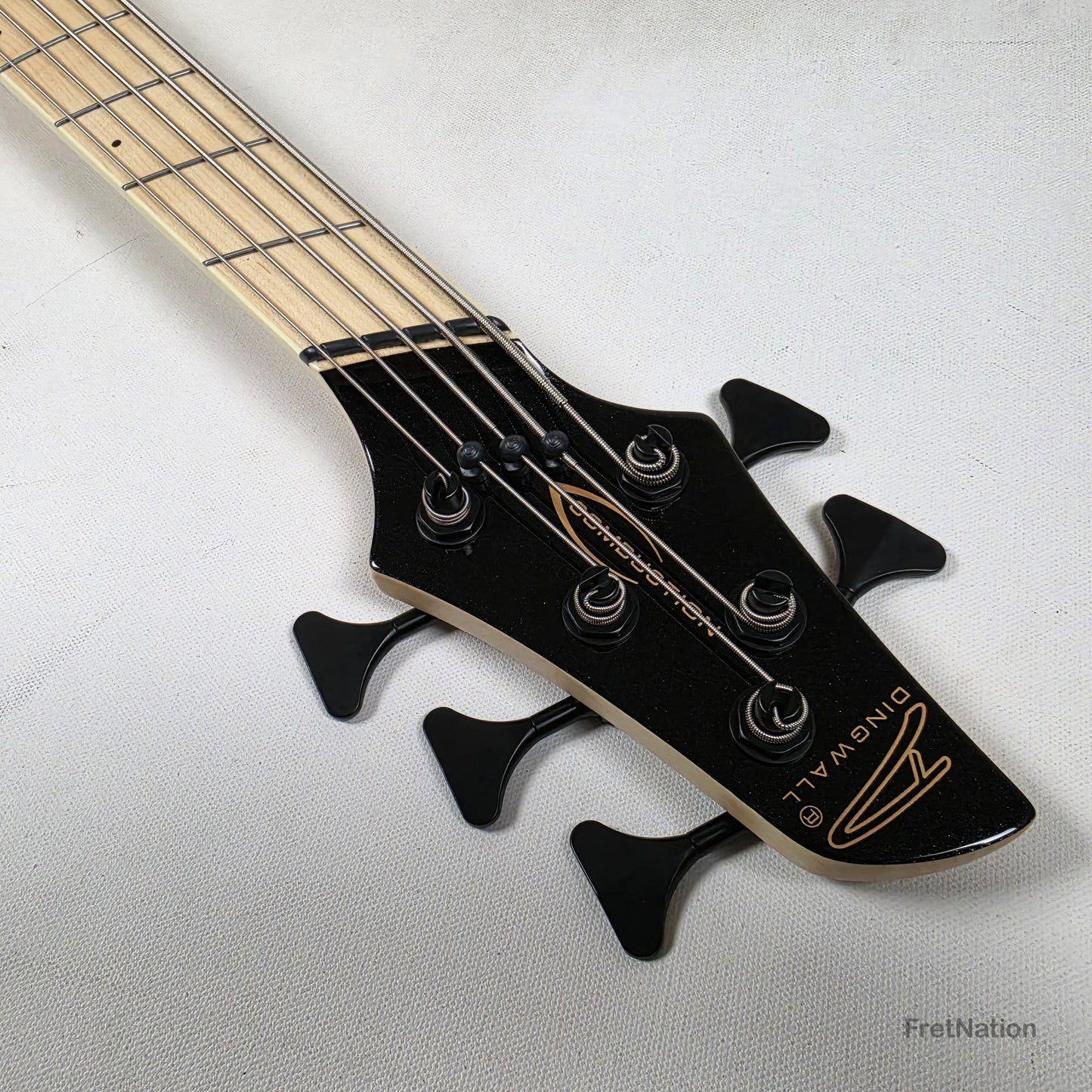 Dingwall Dingwall NG3 5-String Metallic Black Fanned Fret Multi-Scale - 9.14lbs #20928B B-Stock