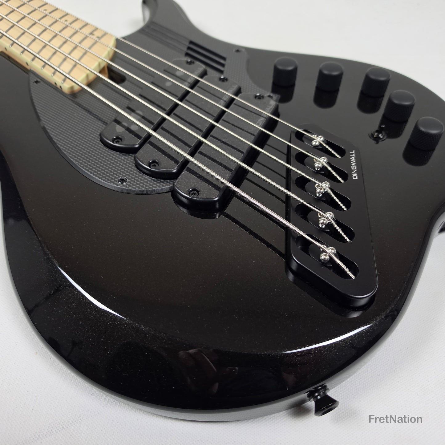 Dingwall Dingwall NG3 5-String Metallic Black Fanned Fret Multi-Scale - 9.14lbs #20928B B-Stock