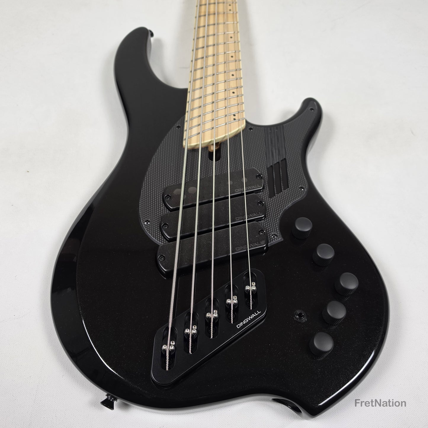 Dingwall Dingwall NG3 5-String Metallic Black Fanned Fret Multi-Scale - 9.14lbs #20928B B-Stock