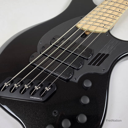 Dingwall Dingwall NG3 5-String Metallic Black Fanned Fret Multi-Scale - 9.14lbs #20928B B-Stock