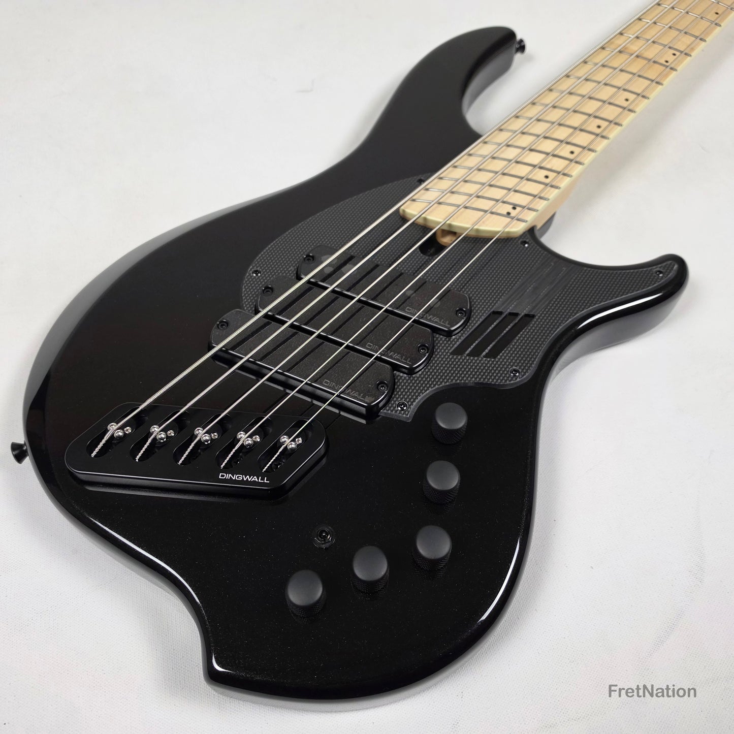 Dingwall Dingwall NG3 5-String Metallic Black Fanned Fret Multi-Scale - 9.14lbs #20928B B-Stock