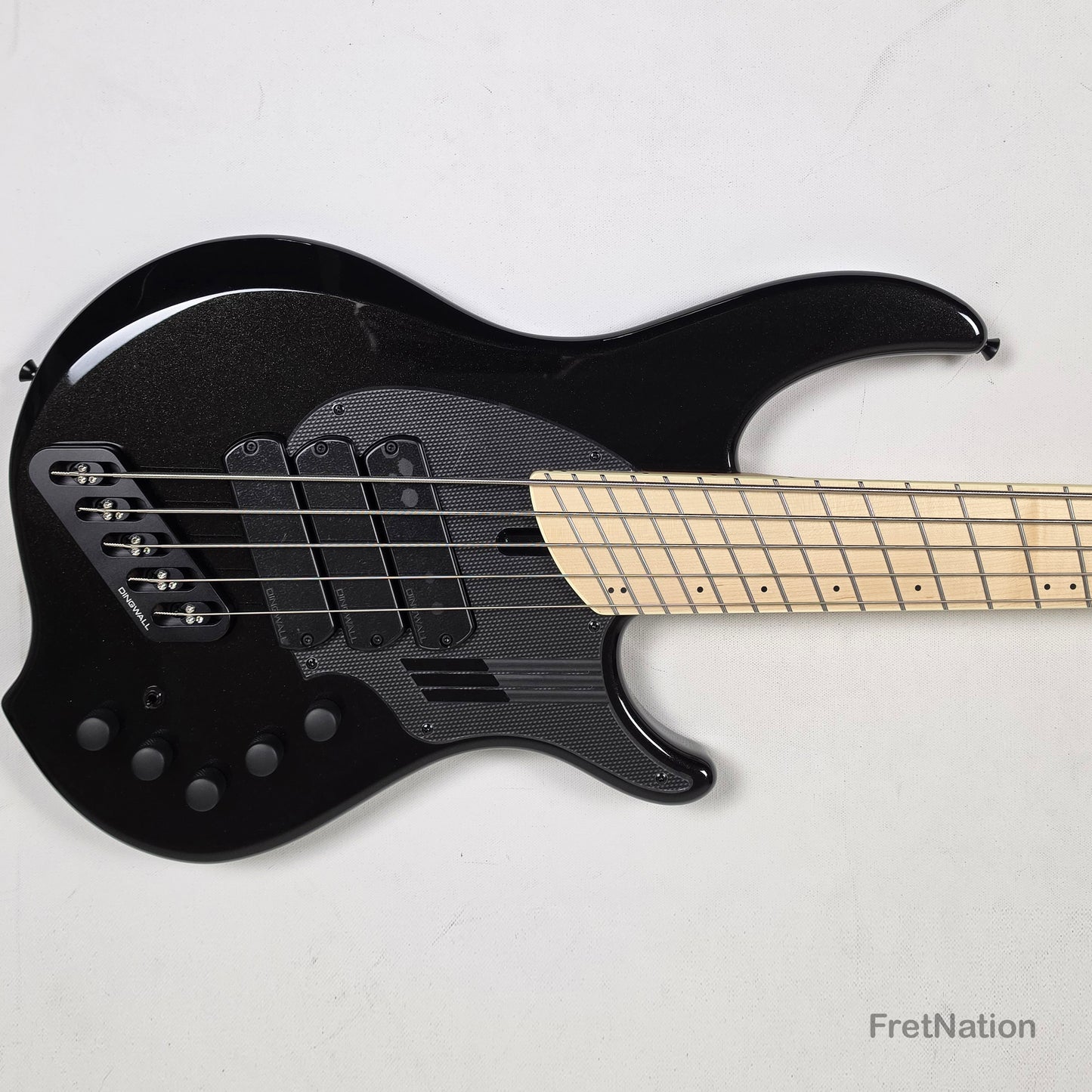 Dingwall Dingwall NG3 5-String Metallic Black Fanned Fret Multi-Scale - 9.14lbs #20928B B-Stock