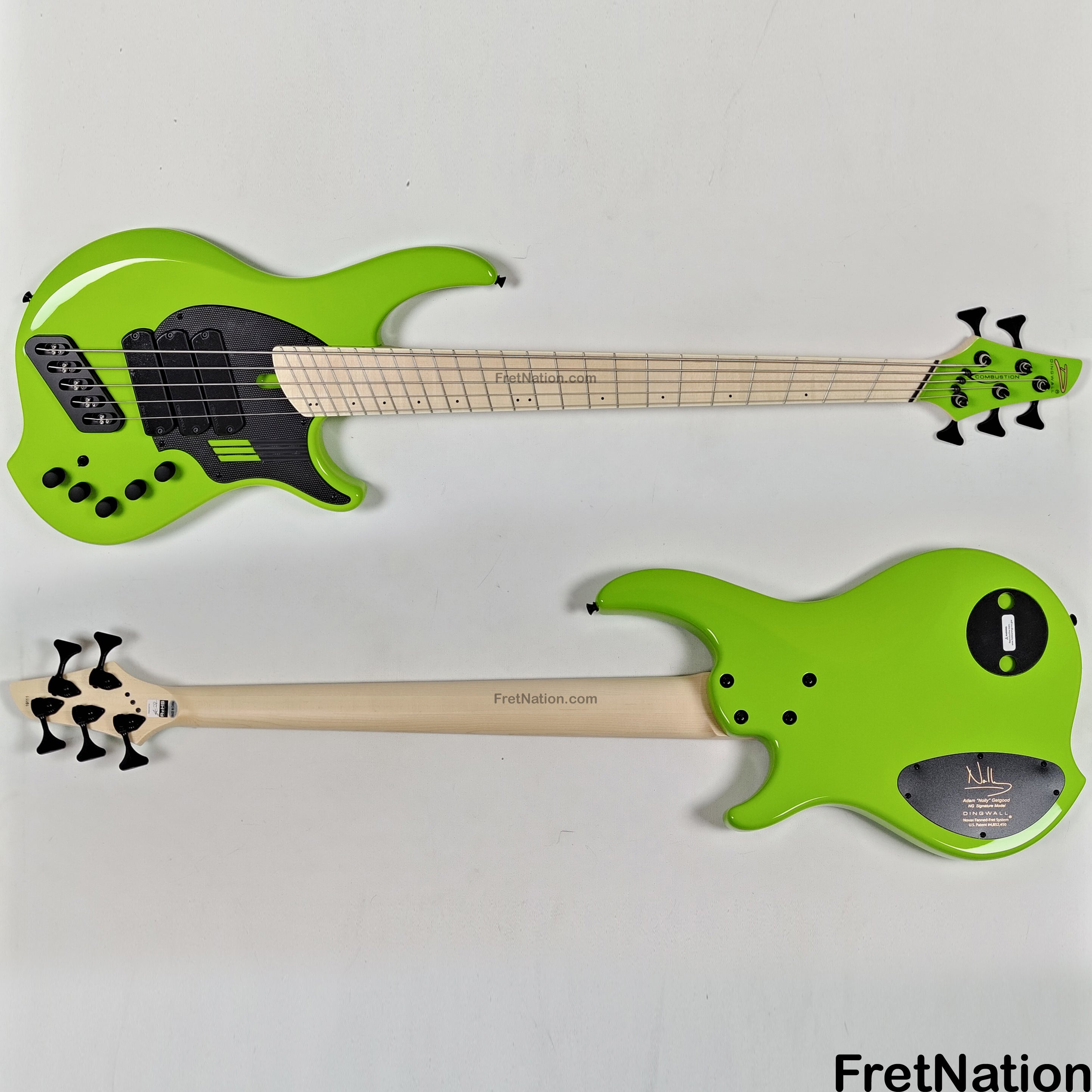 Dingwall NG3 5-String Ferrari Green Fanned Fret Multi-Scale - 9.18