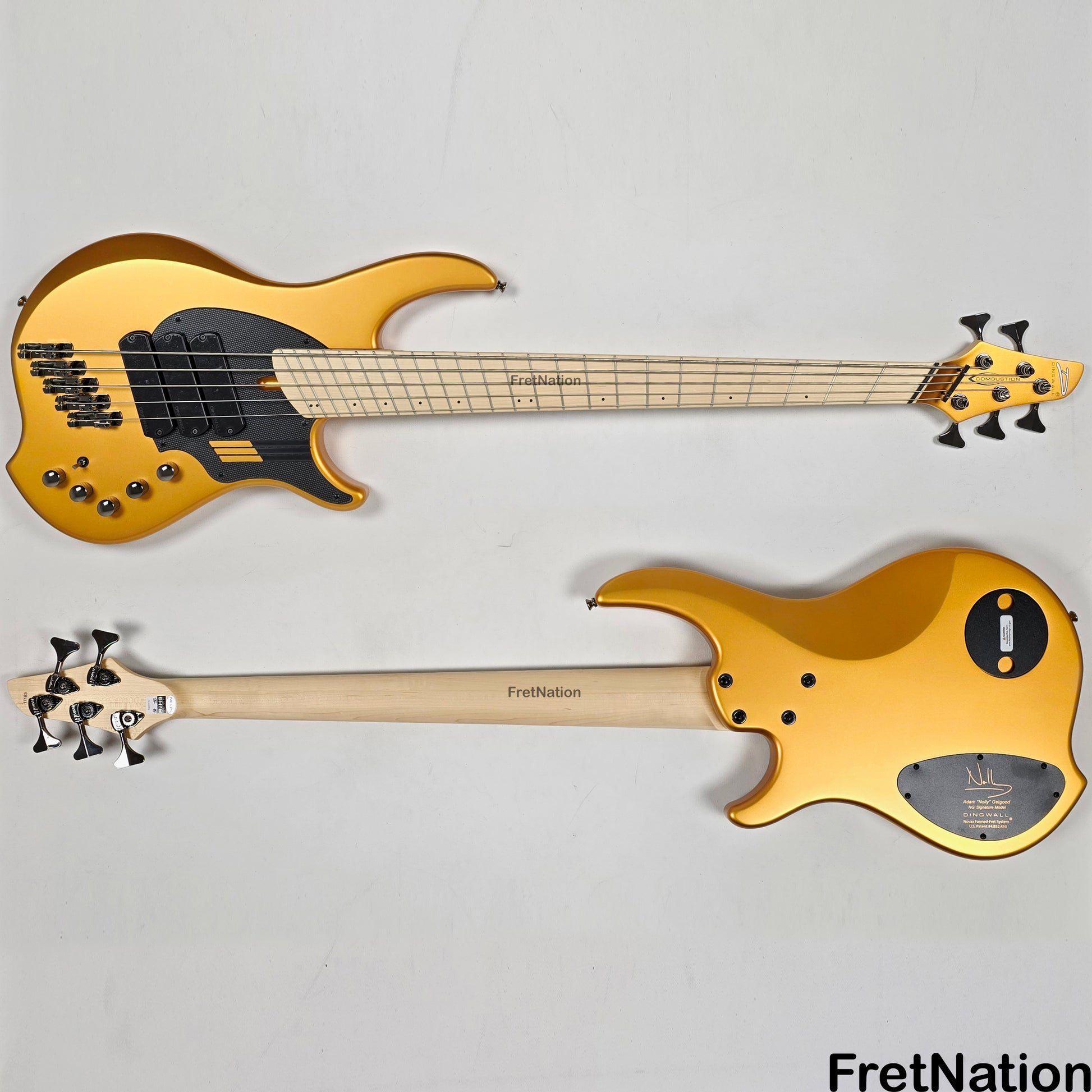 Dingwall Dingwall NG3 5-String Matte Gold Metallic Bass w/ Bag 8.96lbs 17183