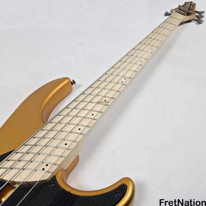 Dingwall Dingwall NG3 5-String Matte Gold Metallic Bass w/ Bag 8.96lbs 17183