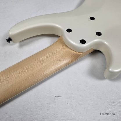 Dingwall Dingwall NG3 6-String Matte Ducati White Pearl Bass w/ Bag 9.72lbs #19965B B-Stock