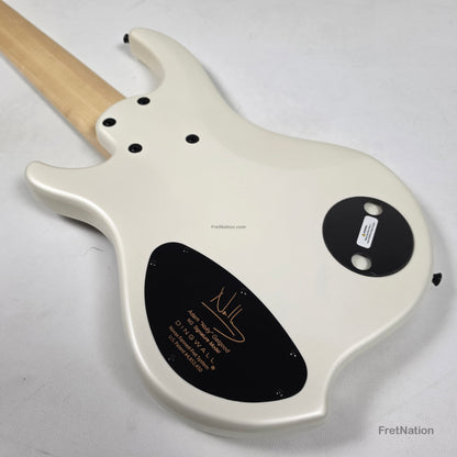 Dingwall Dingwall NG3 6-String Matte Ducati White Pearl Bass w/ Bag 9.72lbs #19965B B-Stock
