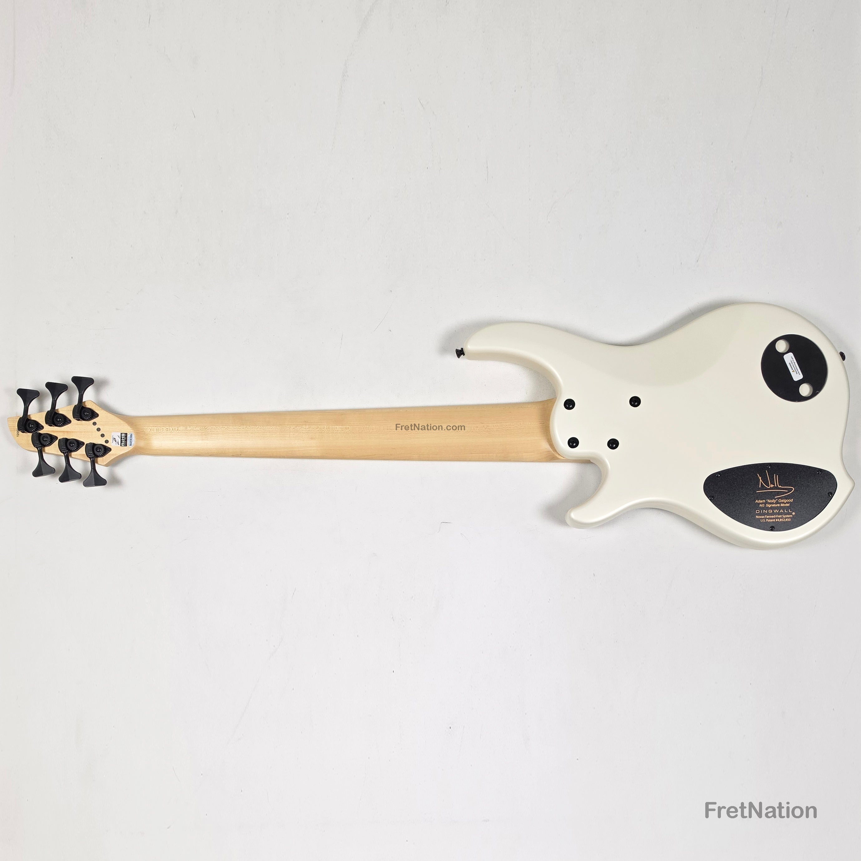 Dingwall NG3 6-String Matte Ducati White Pearl Bass w/ Bag 9.72lbs