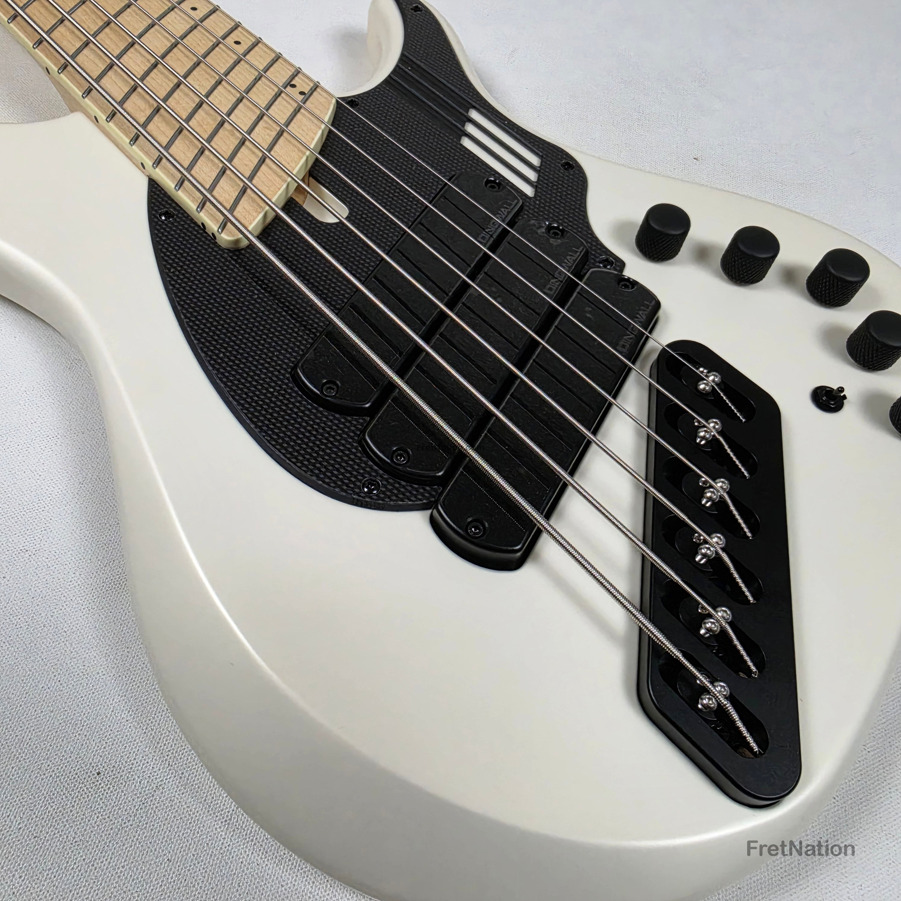 Dingwall NG3 6-String Matte Ducati White Pearl Bass w/ Bag 9.72lbs