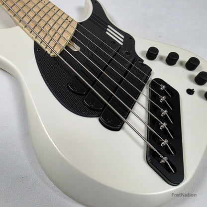 Dingwall Dingwall NG3 6-String Matte Ducati White Pearl Bass w/ Bag 9.72lbs #19965B B-Stock