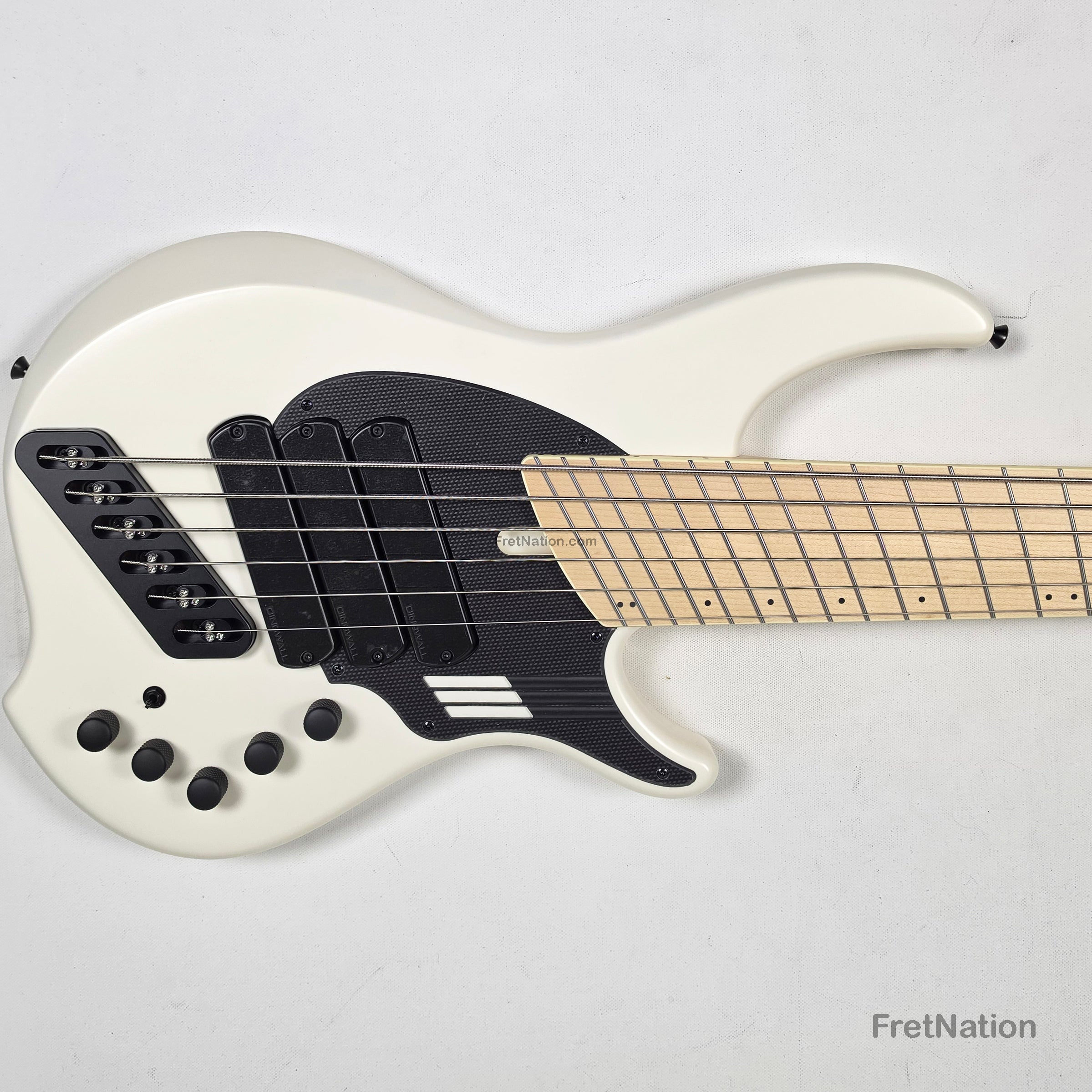 Dingwall NG3 6-String Matte Ducati White Pearl Bass w/ Bag 9.72lbs