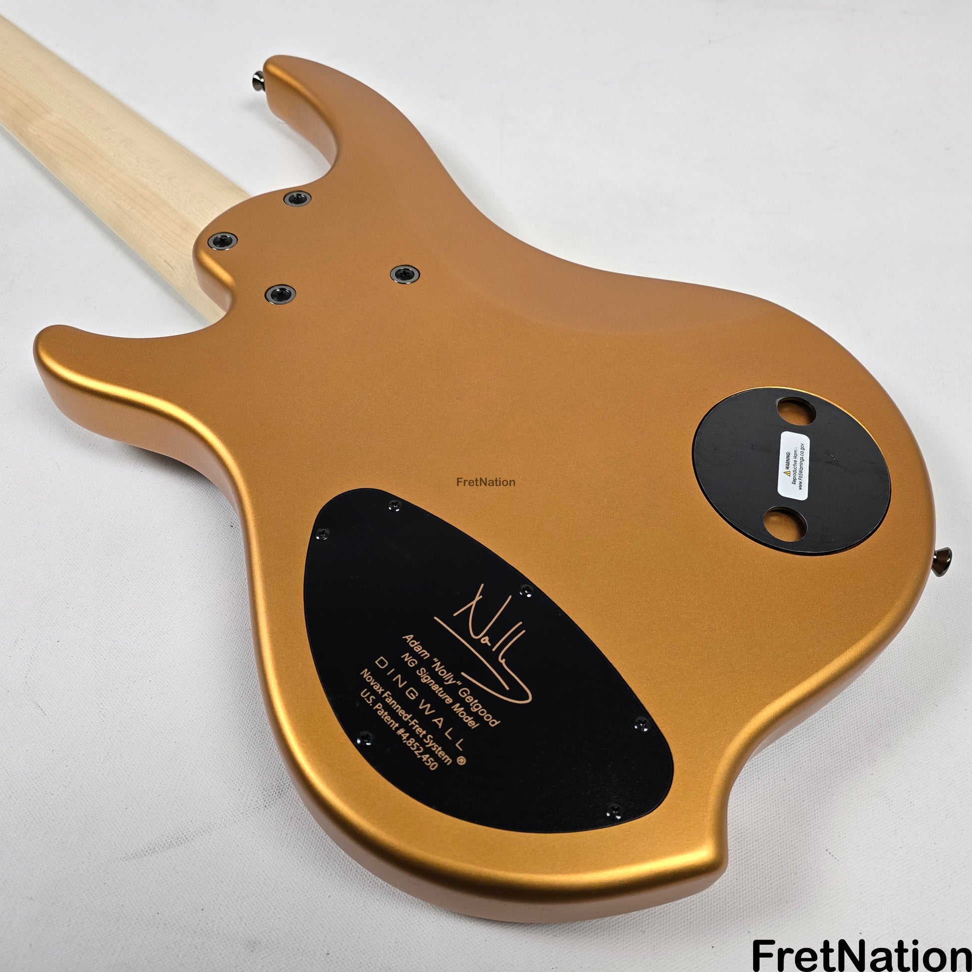 Dingwall Dingwall NG3 6-String Matte Gold Metallic Bass w/ Bag 9.48lbs #16163